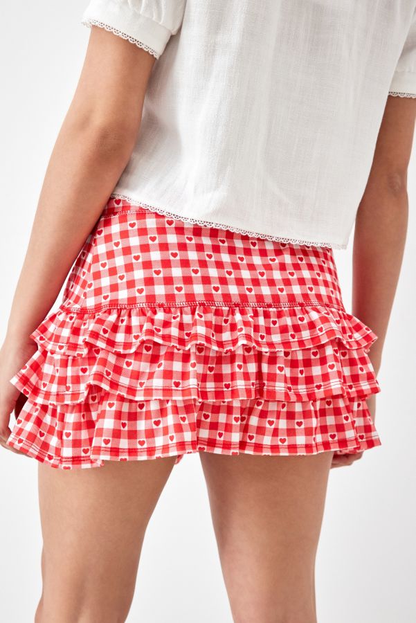 Vista de diapositivas: 4: Urban Renewal Made From Remnants Heart Gingham Rara Mini Skirt