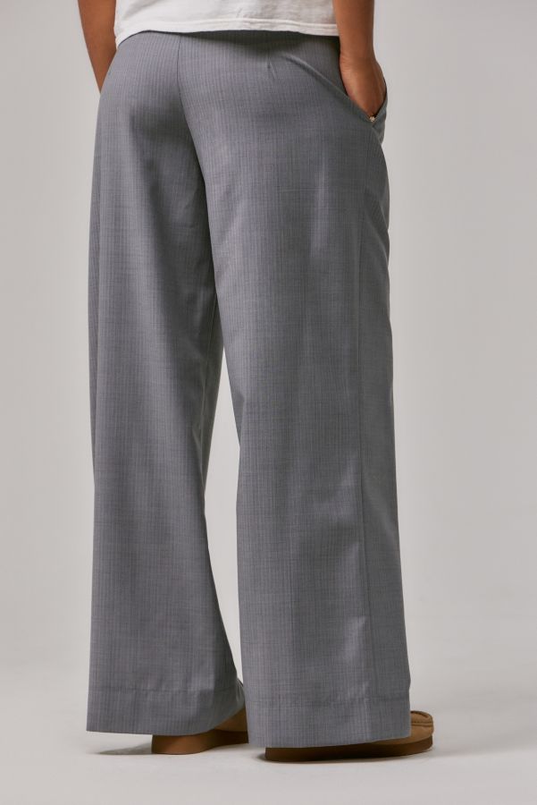 Slide View: 4: Urban Renewal Made From Remnants Grey Ama Stripe Trousers