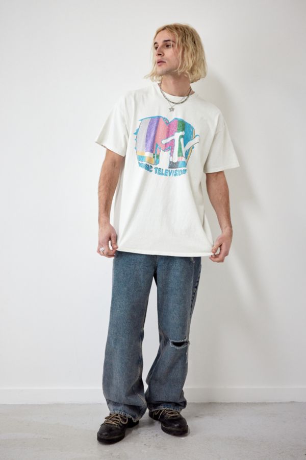 Slide View: 3: Archive At UO White MTV Logo T-Shirt