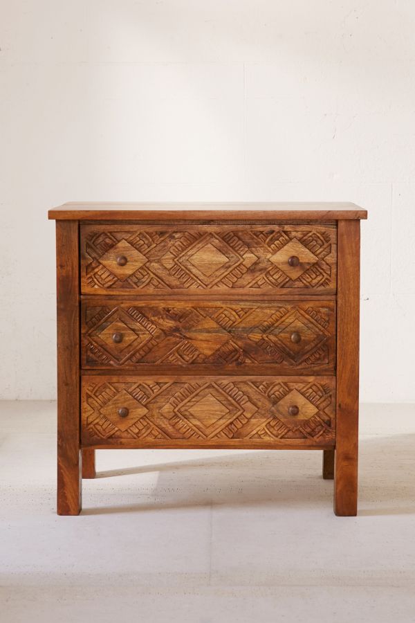 Slide View: 2: Amira Carved 3 Dresser 