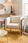 Thumbnail View 1: Howell Cream Canvas Arm Chair