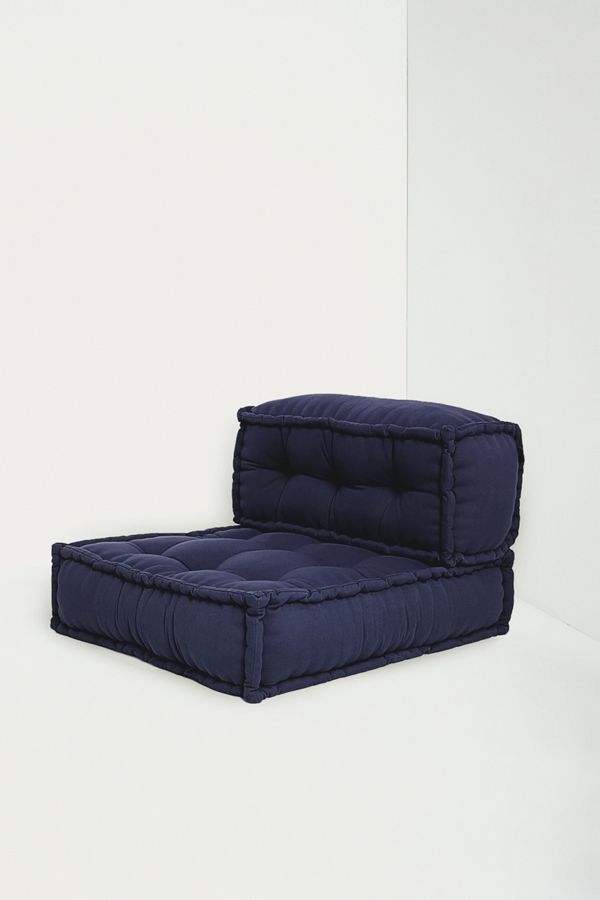 Reema Convertible Navy Floor Cushion Urban Outfitters UK