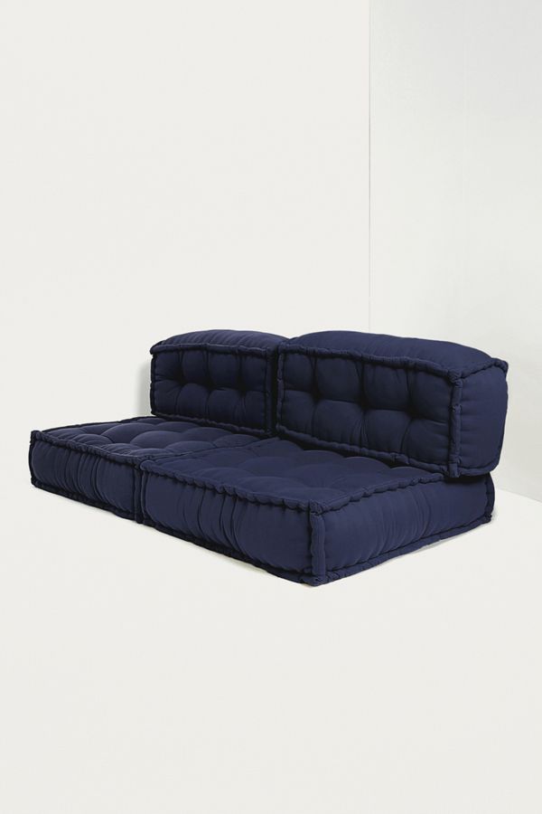Reema Convertible Navy Floor Cushion Urban Outfitters UK