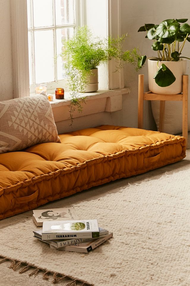 Rohini Yellow Daybed Cushion Urban Outfitters UK