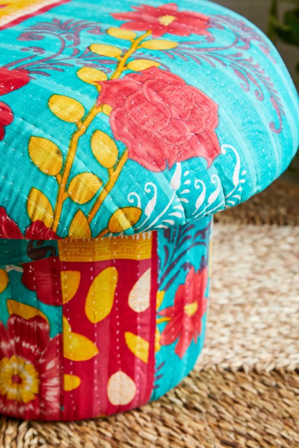 Slide View: 4: Kantha Mushroom Stool 