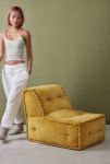 Thumbnail View 1: Reema Mustard Velvet Floor Cushion 