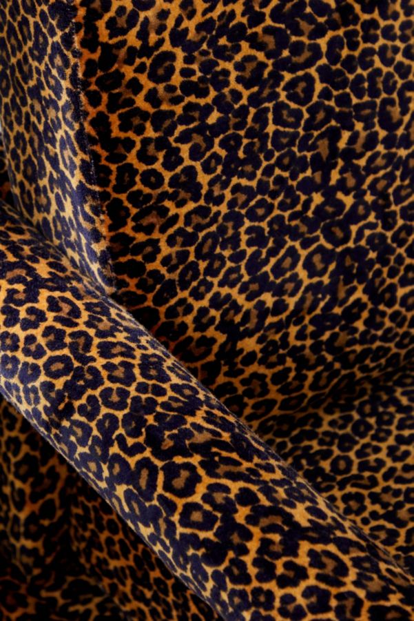 Slide View: 3: Everly Leopard Print Velvet Chair