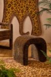 Thumbnail View 1: Juliette Leopard Velvet Stool