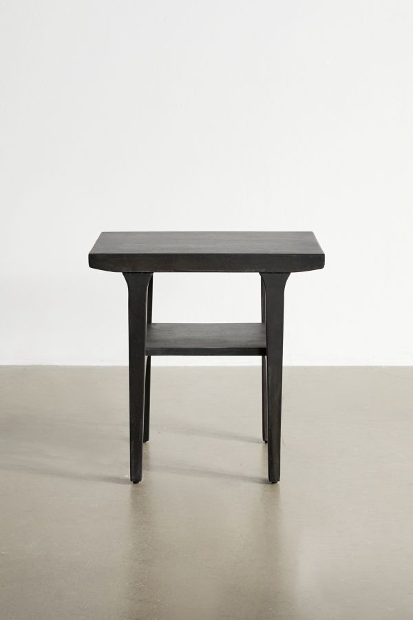 Slide View: 2: Wyatt Black Bedside Table 