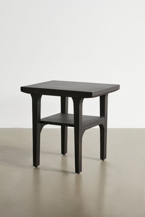 Slide View: 3: Wyatt Black Bedside Table 