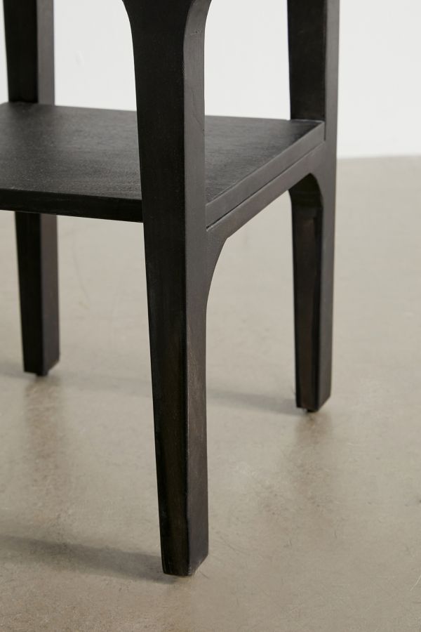 Slide View: 4: Wyatt Black Bedside Table 