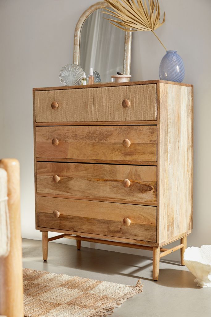 Woodrow Tall 4Drawer Dresser Urban Outfitters UK