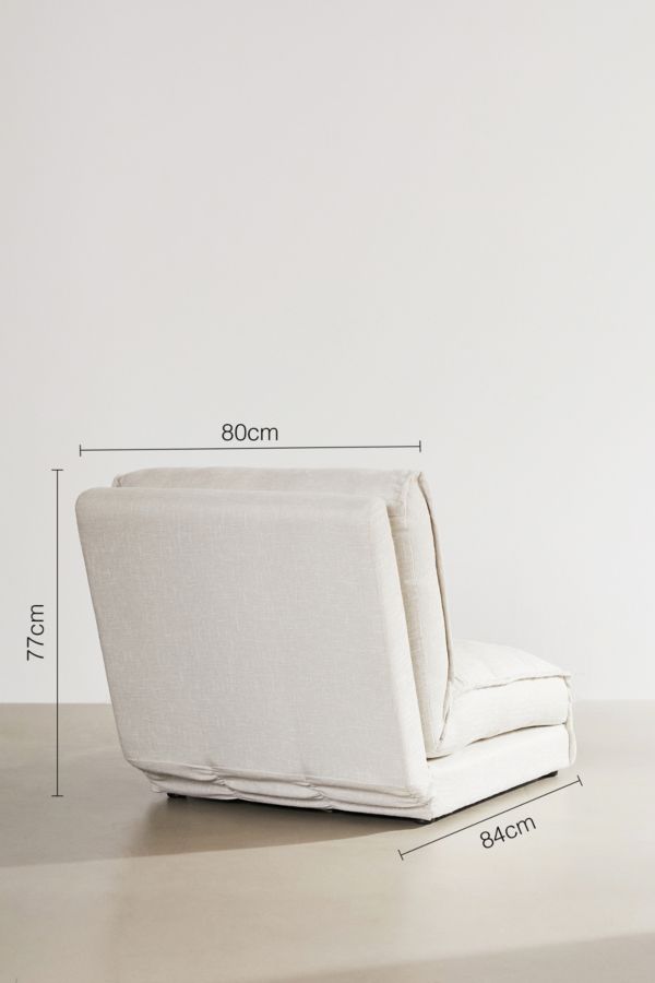 Slide View: 3: Keoni Natural Single Sofa Bed