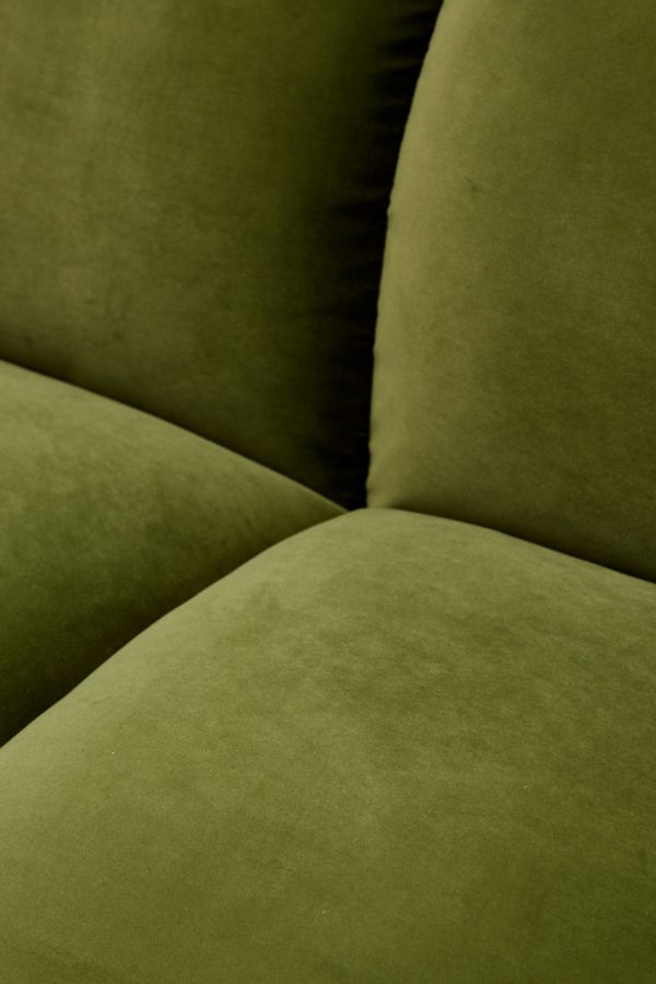 Slide View: 3: Theo Green Velvet XL Sofa Bed
