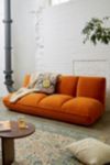 Thumbnail View 1: Theo Orange Velvet XL Sofa Bed