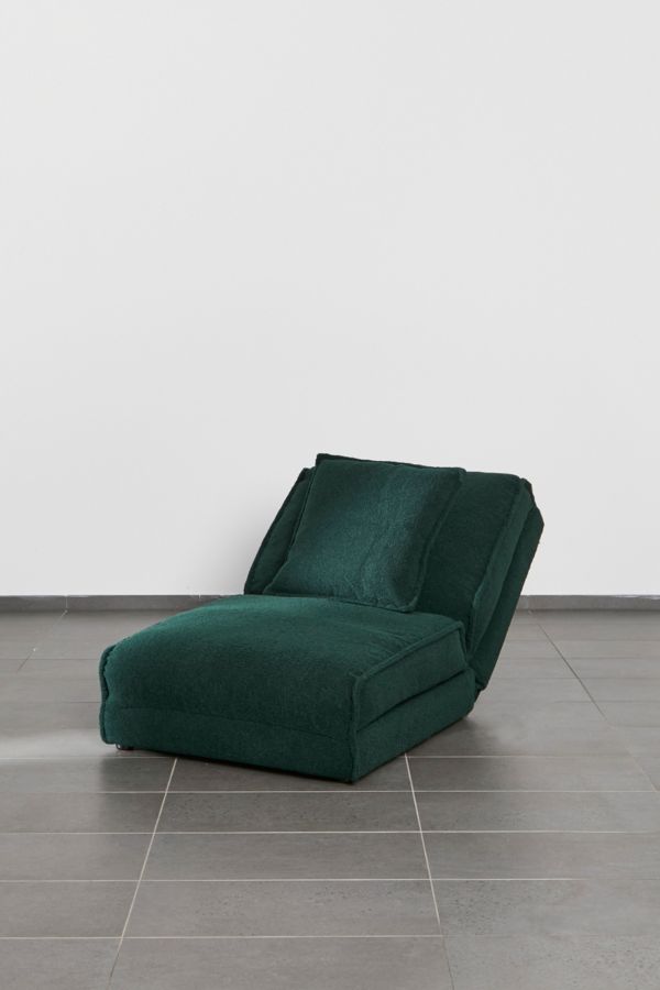 Slide View: 6: Keoni Green Boucle Single Sofa Bed