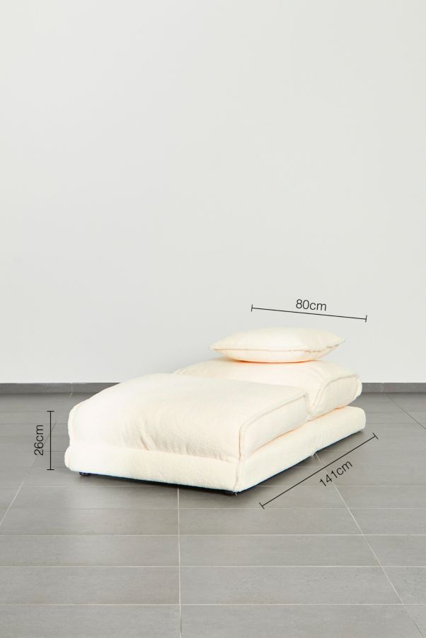 Slide View: 5: Keoni Boucle Single Sofa Bed