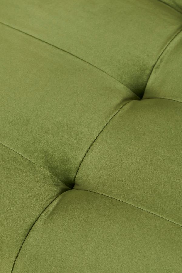 Slide View: 3: Greta Green Two-Seater Velvet Sofa Bed 