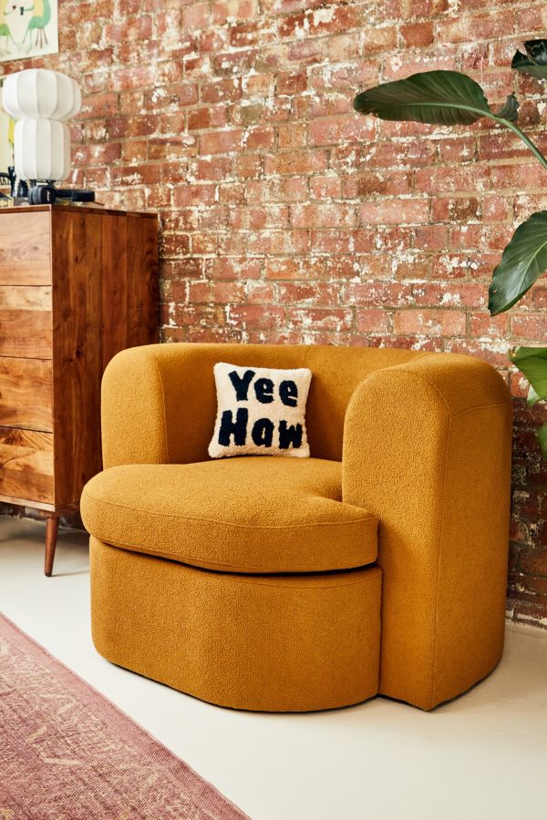 Slide View: 2: Armand Mustard Love Seat