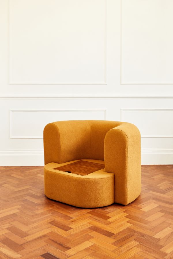 Slide View: 6: Armand Mustard Love Seat