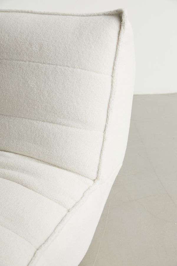 Slide View: 5: Greta White Boucle XL Sofa Bed