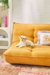 Thumbnail View 2: Greta Two-Seater Yellow Jumbo Corduroy Sofa Bed