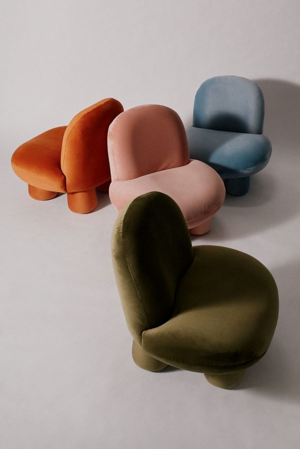 Slide View: 6: Cream Boucle Bubble Chair