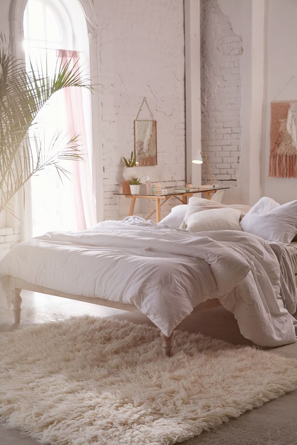 White Boho Single Bed