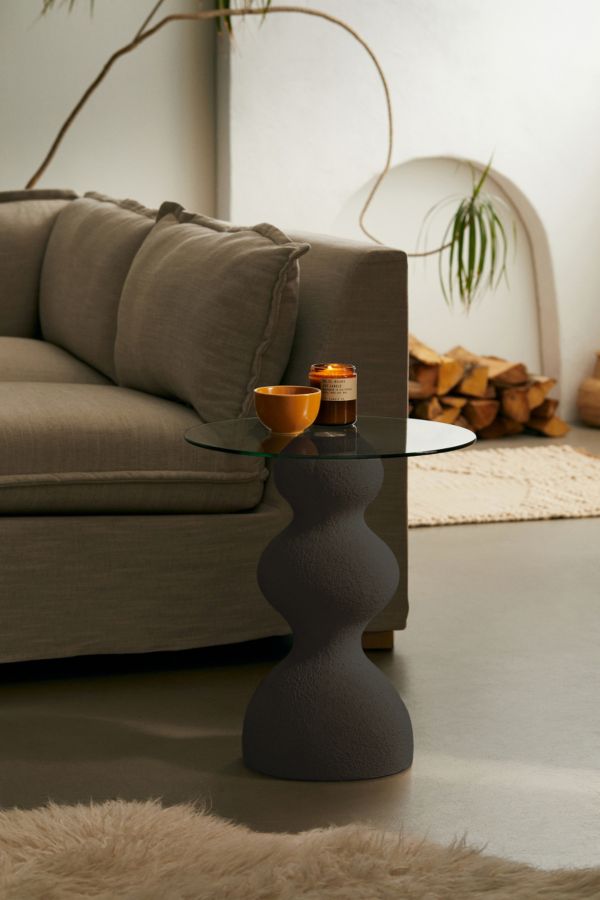 Slide View: 1: Maia Black Side Table 