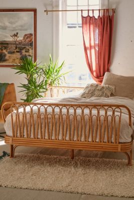 Canoga Double Rattan Bed