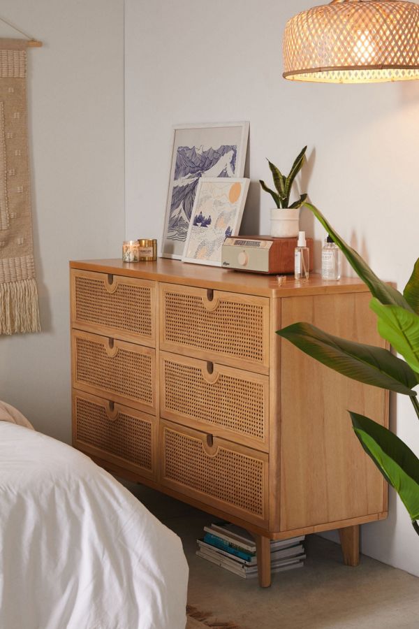 Slide View: 1: Marte 6-Drawer Dresser