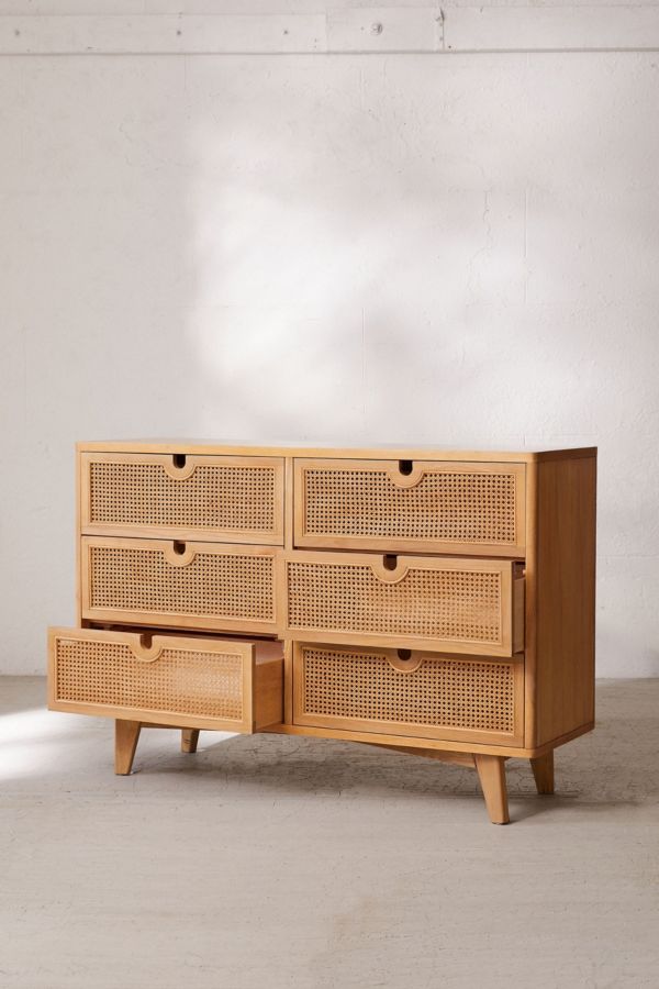 Slide View: 4: Marte 6-Drawer Dresser