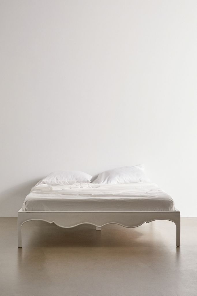 White Virginia Double Bed Urban Outfitters UK
