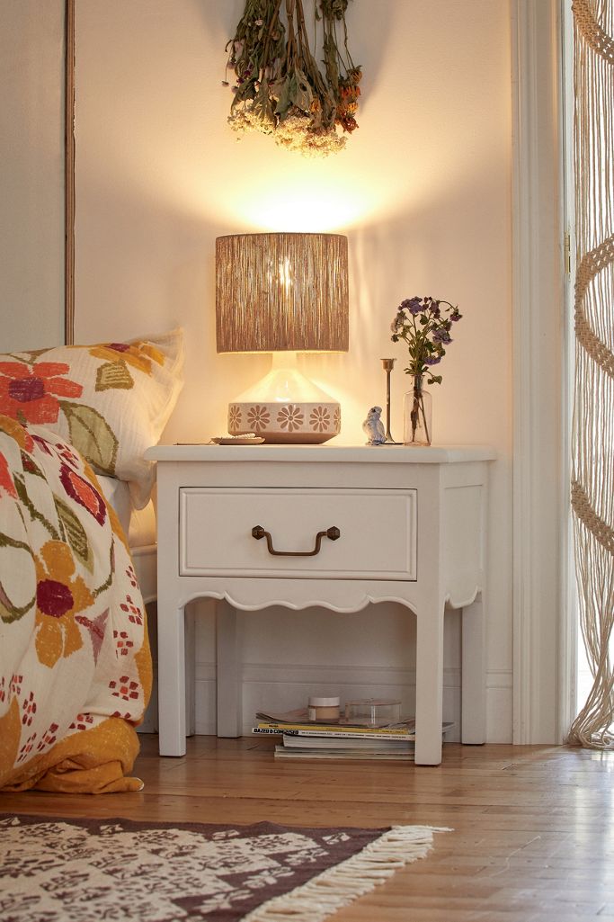 White Virginia Nightstand Urban Outfitters UK