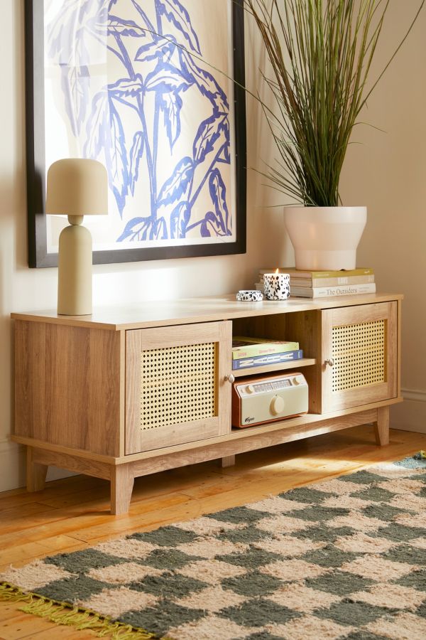 Slide View: 1: Lily Rattan Media Console