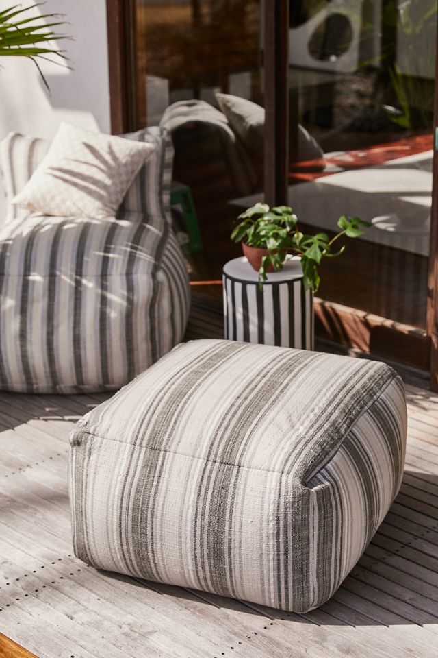 Beige Layla Outdoor Ottoman Urban Outfitters UK
