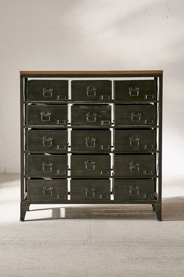 Black Industrial Storage Dresser Urban Outfitters UK