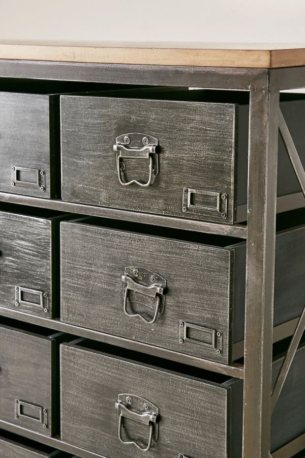 Black Industrial Storage Dresser Urban Outfitters UK