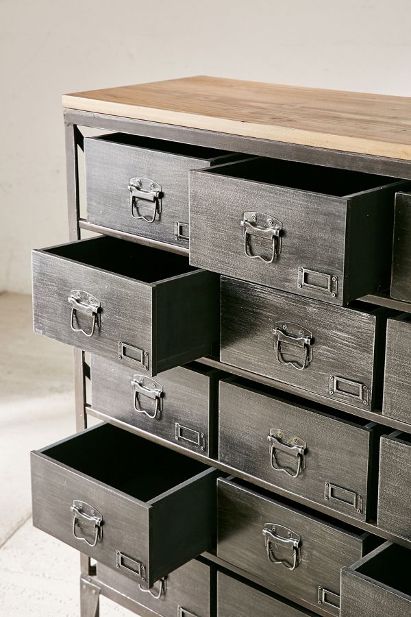 Black Industrial Storage Dresser Urban Outfitters UK