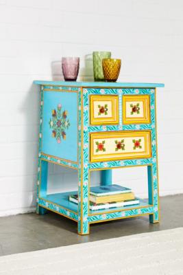 Painted Bedside Table With Drawers | Urban Outfitters UK