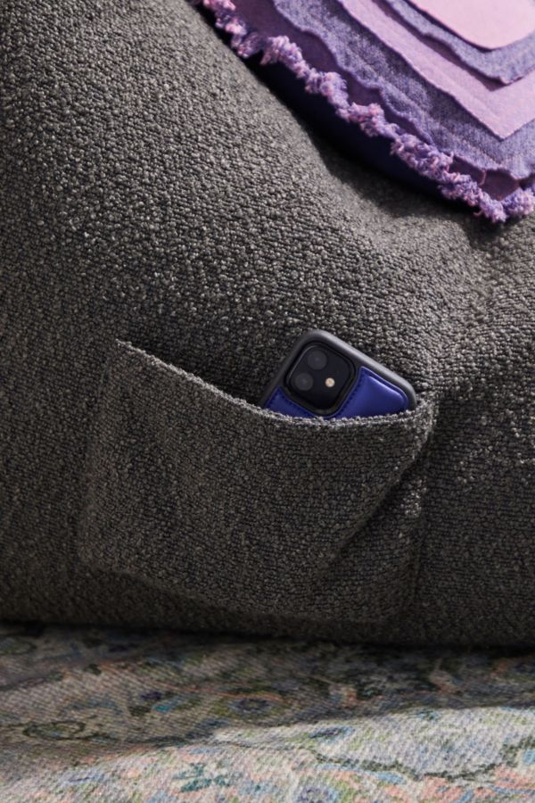 Slide View: 4: Roma Grey Boucle Bean Bag 