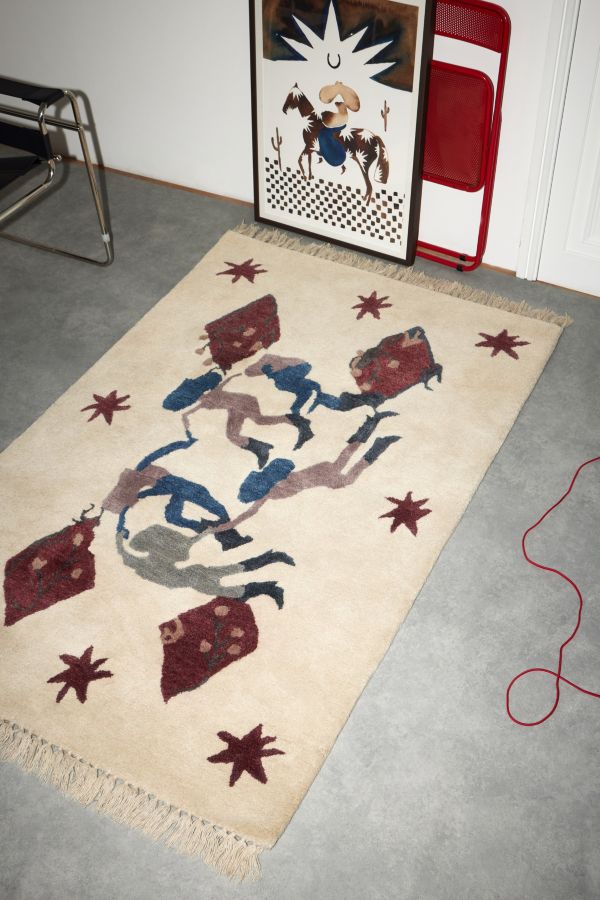 Slide View: 2: Urban Outfitters x TuftLuck Dancing Diamonds 4x6 Rug