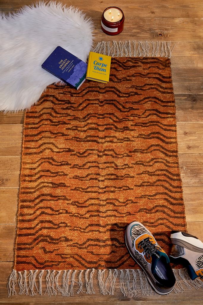 Printed Abstract Tiger 2x3 Rug Urban Outfitters UK
