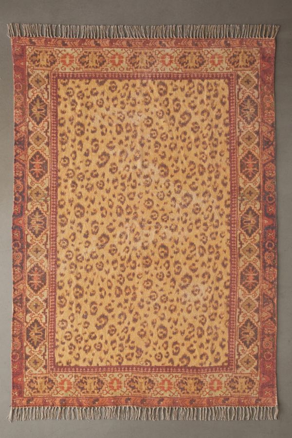 Vista de diapositivas: 2: Leonore Gold Chenille 5x7 Rug