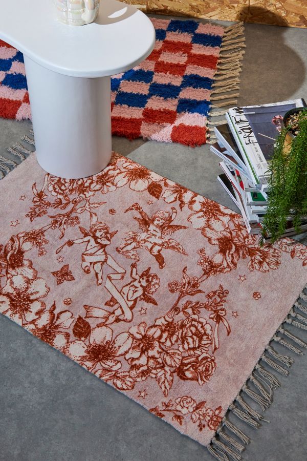 Slide View: 1: Cherub Toile Print 2x3 Rug