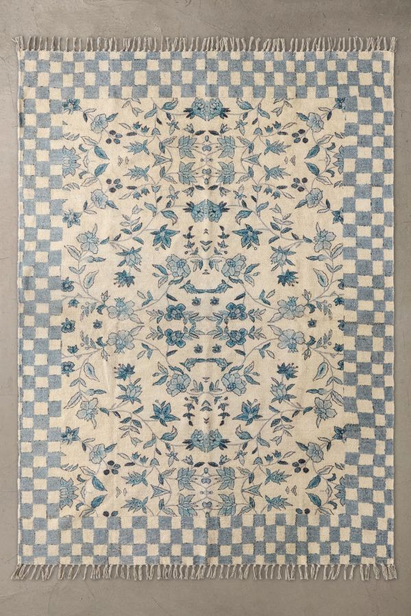 Slide View: 1: Ariel Printed 5x7 Rug