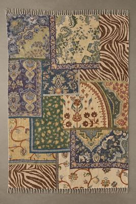Blue Priscilla 5x7 Rug