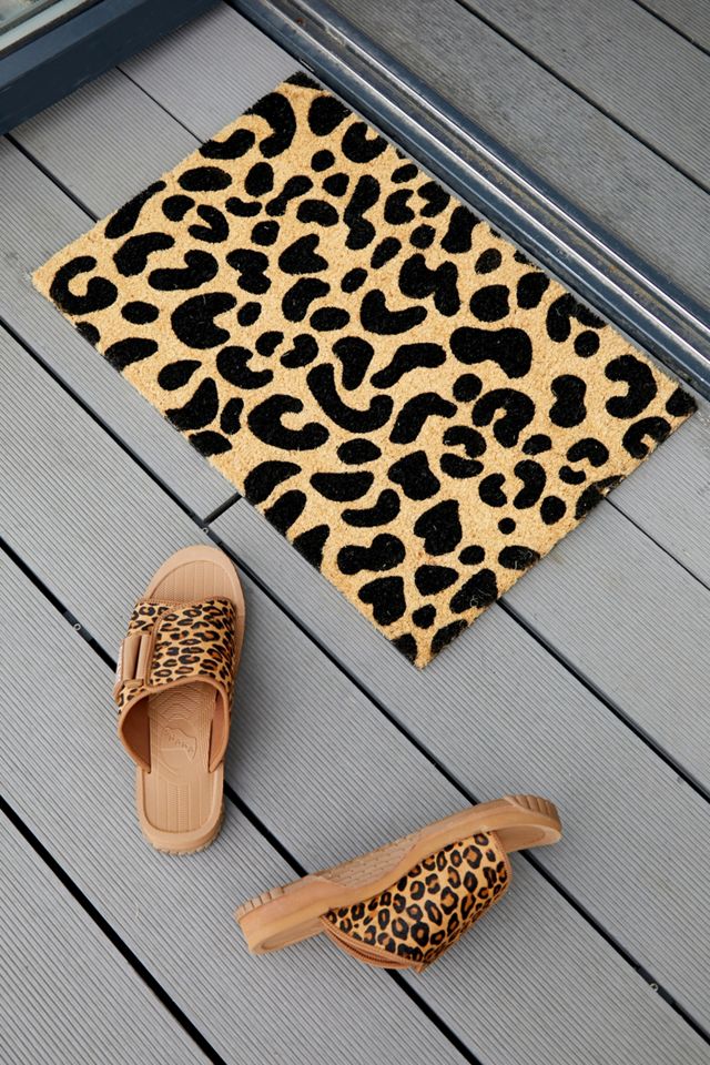 Leopard Print Doormat Urban Outfitters UK