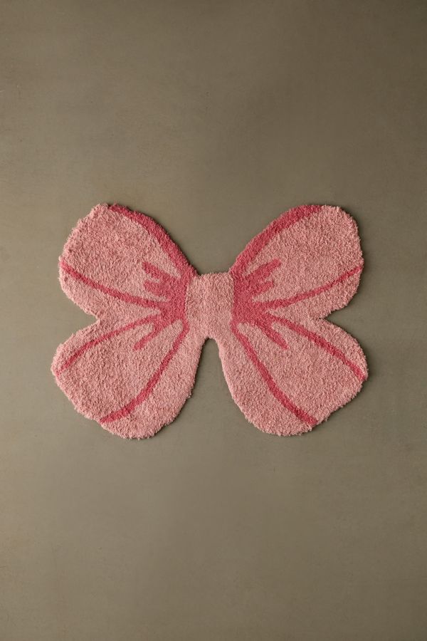 Slide View: 2: Pink Bow Rug