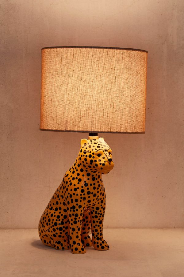 Slide View: 4: Cheetah Table Lamp